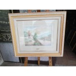 Картина - масло на хартия от Испания, страхотна рамка и стъкло - 3586